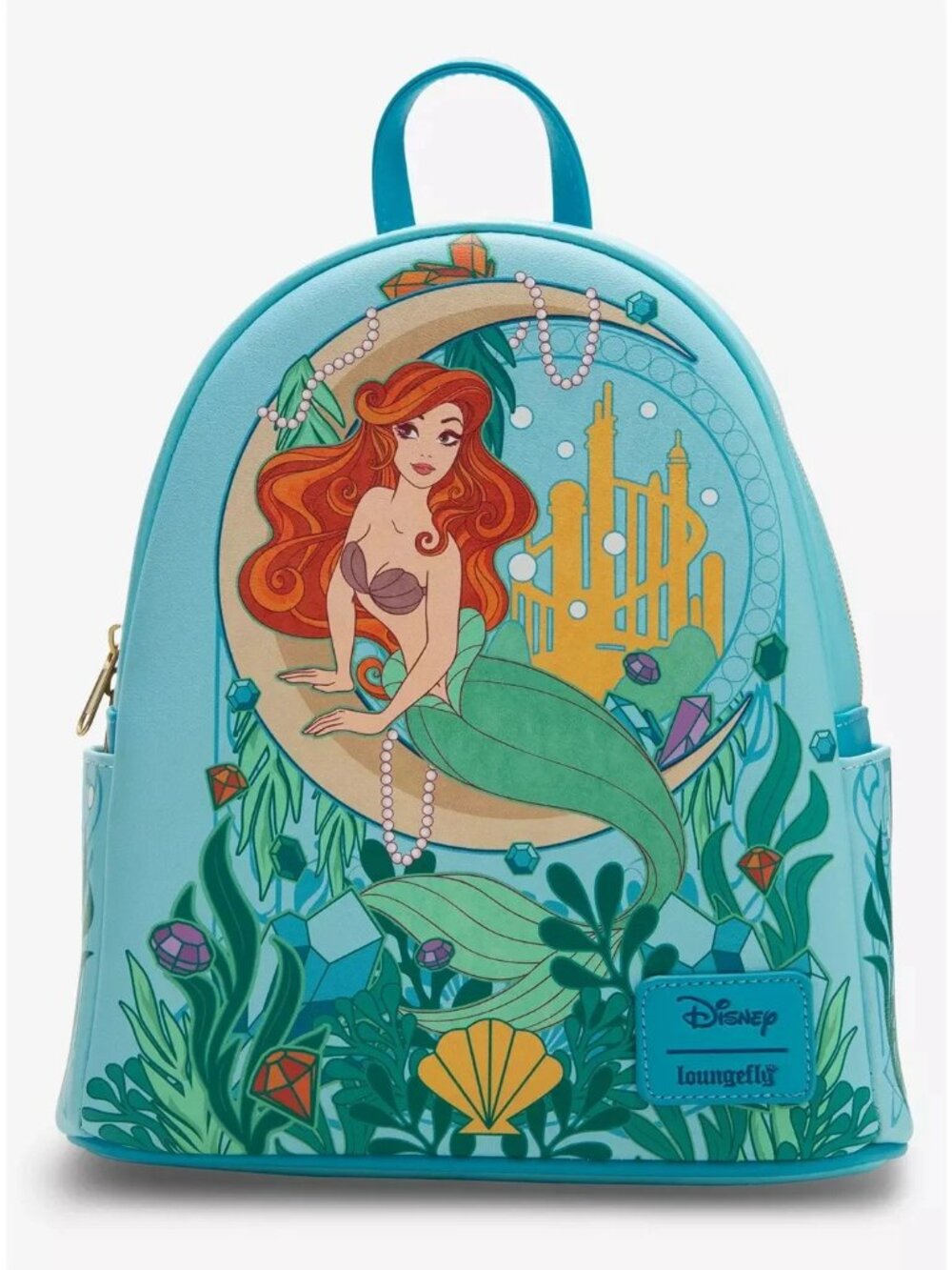Loungefly Disney Little Mermaid Mini Backpack Ariel Moon Ocean Bag New